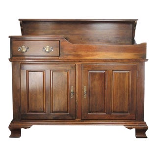 Harden Furniture Cherry Wood and Copper Dry Sink - Georgian Style - Vintage Late 20th Century For Sale