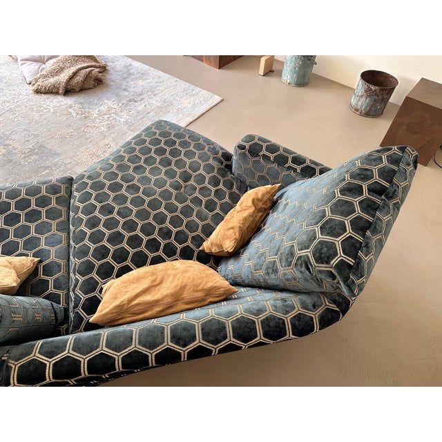 Curved Three-Seat Harry Sofa by Antonio Citterio for B&B Italia, 1995 For Sale - Image 15 of 16