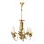 Vintage Bohemian Amber Glass Chandelier, Kamenický Šenov, 6-Light, 1970s For Sale