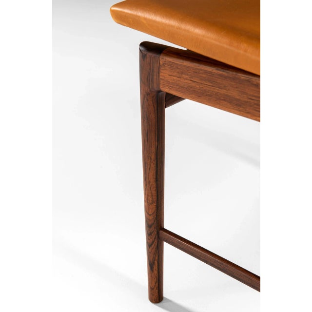 Brown Rosewood Dining Chairs by Ib Kofod-Larsen for Seffle Möbelfabrik, Sweden, 1960s, Set of 8 For Sale - Image 8 of 11
