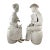 1980s 20th Century Blanc De Chine Style Chinoiserie Statues - A Pair For Sale - Image 5 of 6