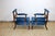 Set of Blue Armchairs, 1830s For Sale - Image 4 of 16