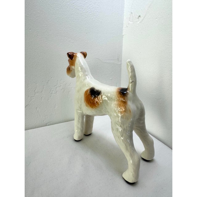 Antique Beswick Talavera Dog Figurine ~ “Romulus” ~ Wire Haired Terrier Dog For Sale - Image 4 of 11