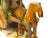 Oriental Tri-Color Green White Yellow Ceramic Horse Cart Art Figure For Sale - Image 9 of 10
