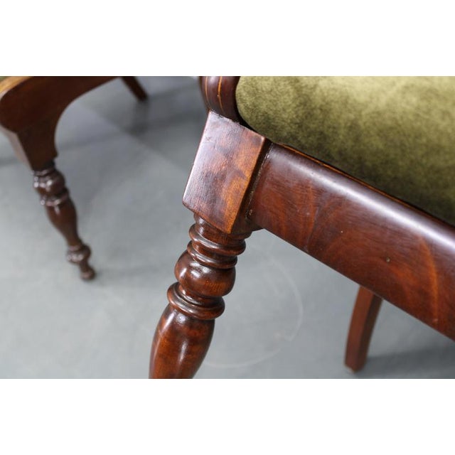 French Art Deco Walnut Dining Armchairs, France, 1930s, Set of 12 For Sale - Image 16 of 18