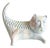 Mid-Century Ceramic Cat by Muller, 1960s For Sale