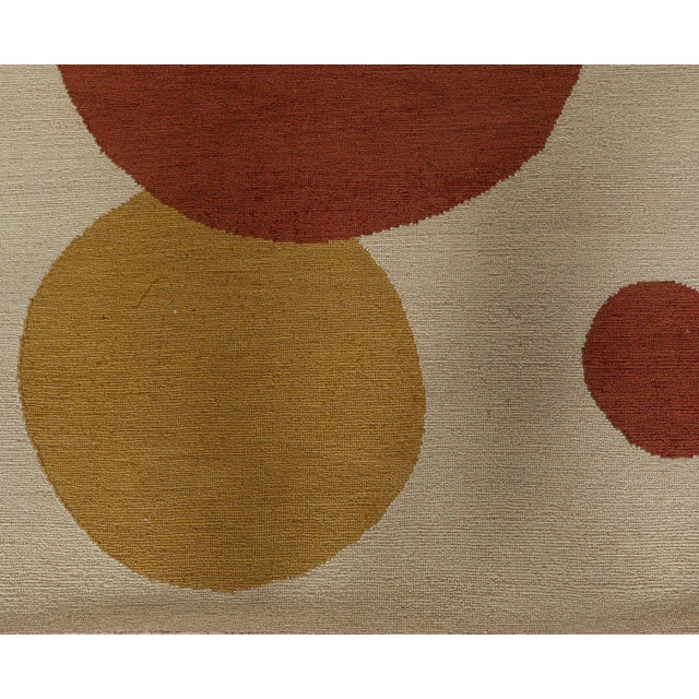Art Deco Doris Leslie Blau New Art Deco Inspired Beige, Black, Blue, Gold, Red, Wool Rug For Sale - Image 3 of 6