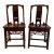 Antique Ming Style Chinoiserie Carved Side Chairs- A Pair For Sale