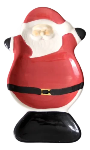 Vintage Santa Ceramic Tray
