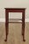 Late 20th Century Southampton Queen Anne Style Mahogany Side Table For Sale - Image 4 of 12