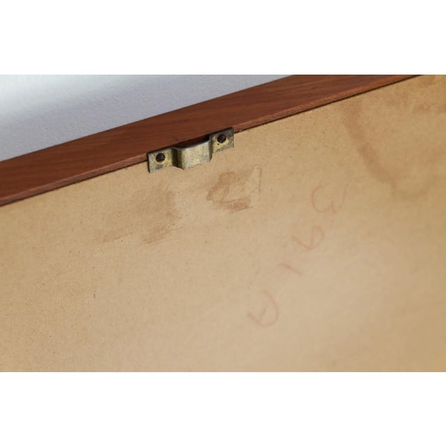 Brown Large Mid-Century Modern Danish Teak Mirror, 1960s For Sale - Image 8 of 18