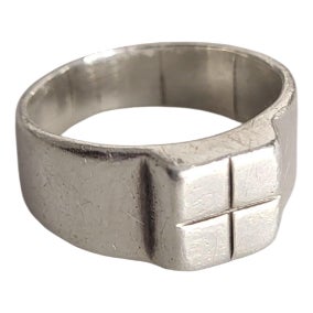 Vintage Silver Ring from Yves Saint Laurent, 1980s For Sale