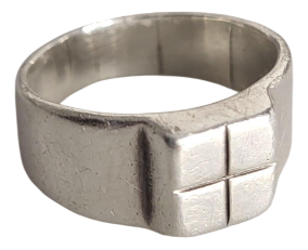 Vintage Silver Ring from Yves Saint Laurent, 1980s