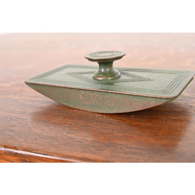 Tiffany Studios New York Graduate Bronze Rocker Blotter For Sale - Image 11 of 12