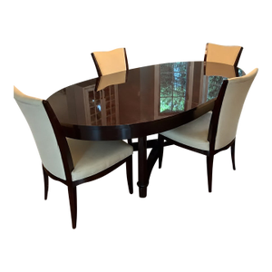 Mahogany Dining Set Designed by Barbara Barry for Baker Furniture