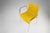 Silver Mid-Century Yellow Chair with Metal Frame and Plastic Seat, Belgium For Sale - Image 8 of 12