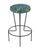 Modern 1990s Modern Teal Patterned Backless Bar Stools - Set of 4 For Sale - Image 3 of 4