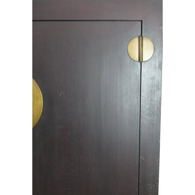 Burnt Umber Gigantic 8 Feet Tall Antique Chinese Compound Cabinet For Sale - Image 8 of 13