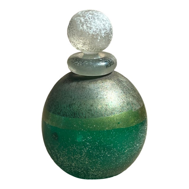 1970s Gambaro and Poggi Murano Scavo Scent Bottle For Sale