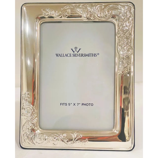 Vintage Silver Plate Picture Frames by Wallace - A Pair For Sale - Image 9 of 15