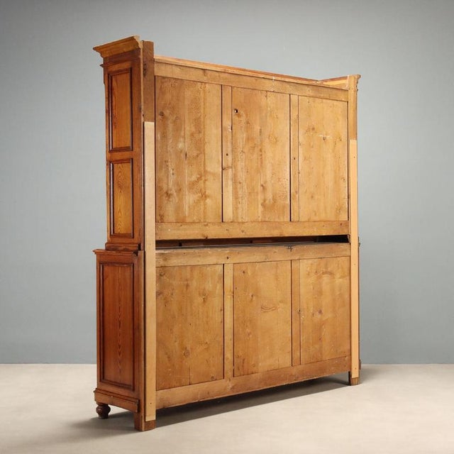 Antique Italian Double-Body Larch Sideboard, 1800s For Sale - Image 11 of 12