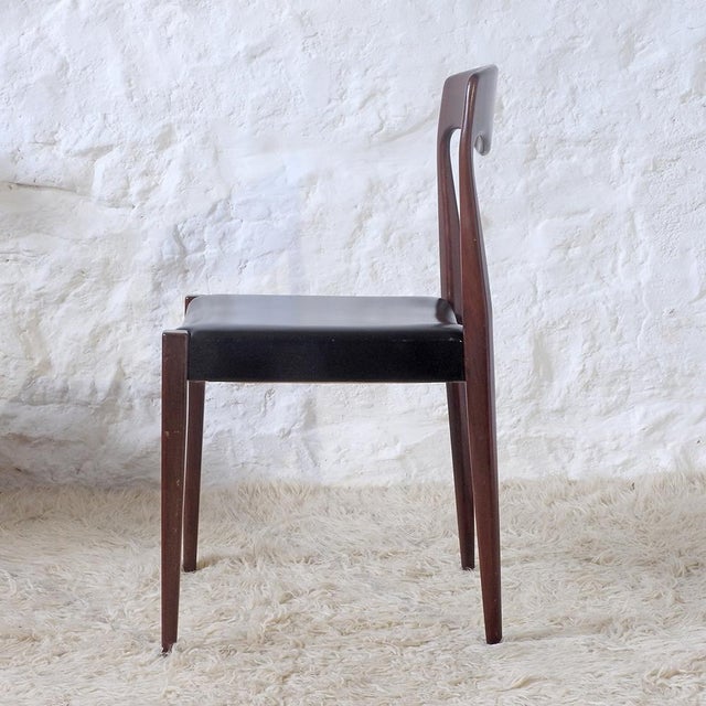 Wood Scandinavian Style Dining Chairs, France, 1960s, Set of 4 For Sale - Image 7 of 17