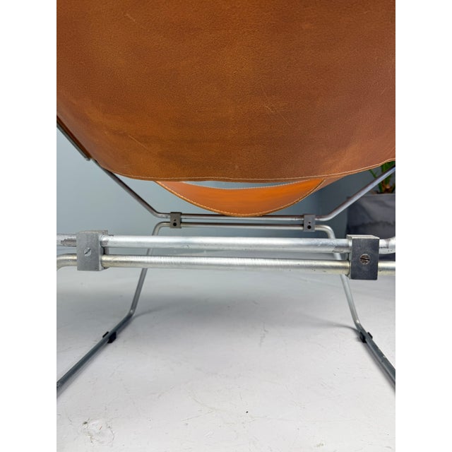 AP-14 Armchair in Cognac Leather by Pierre Paulin for AP Polak, 1955 For Sale - Image 15 of 18