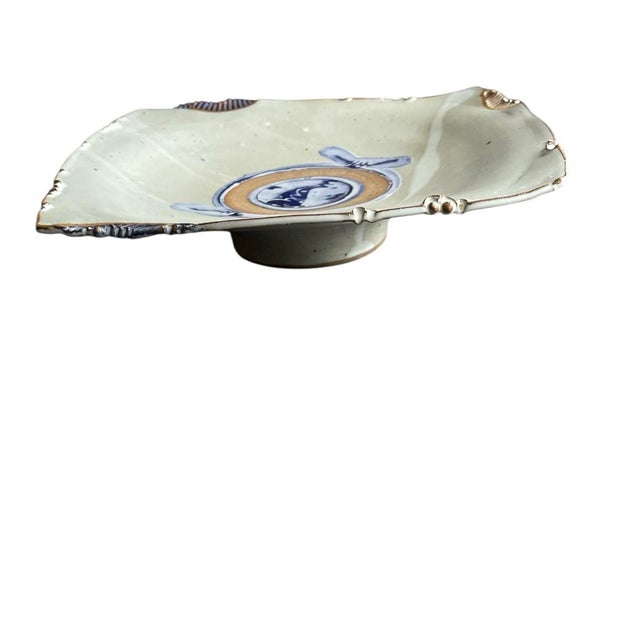 Gray Anthony Stoneware Pedestal Platter For Sale - Image 8 of 8
