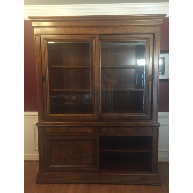 Ethan Allen Townhouse Sliding Door China Buffet Chairish