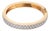 Vintage 2.30 Carat Diamond 14k Yellow Gold Bangle Bracelet For Sale