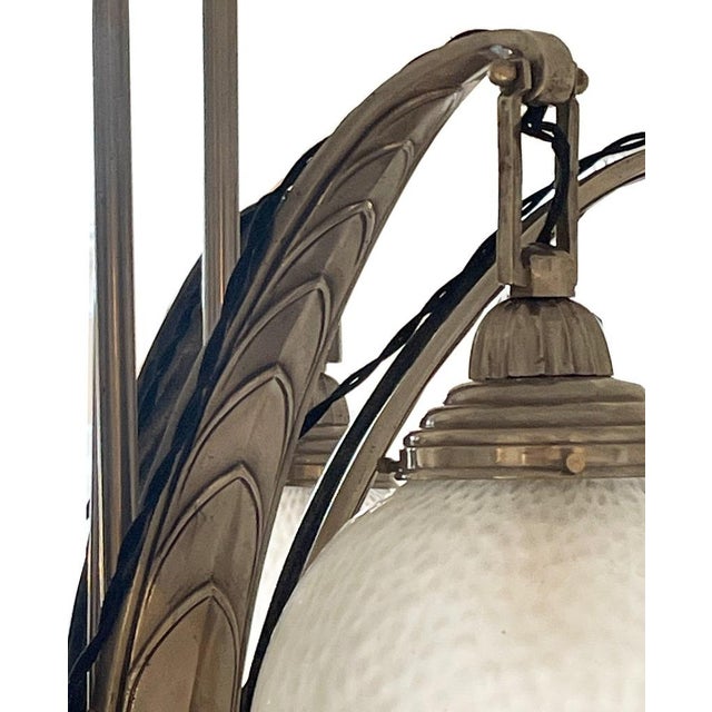 Art Deco Ceiling Lamp by Simonet Frères, 1930 For Sale - Image 6 of 13