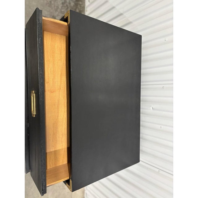 Campaign Style Painted Chest/Nightstand For Sale - Image 12 of 12