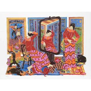 Theatre #1, Estelle Ginsburg Lithograph For Sale