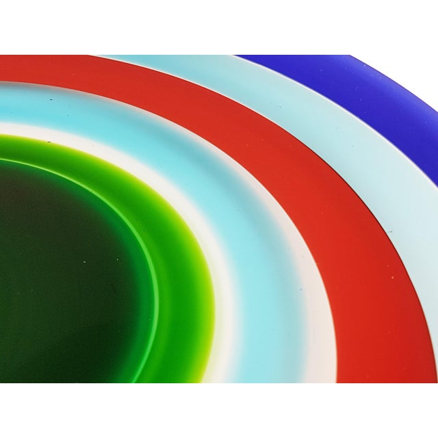 Vintage Murano Glass Plate by Berit Johansson for Salviati, 1991 For Sale - Image 4 of 12
