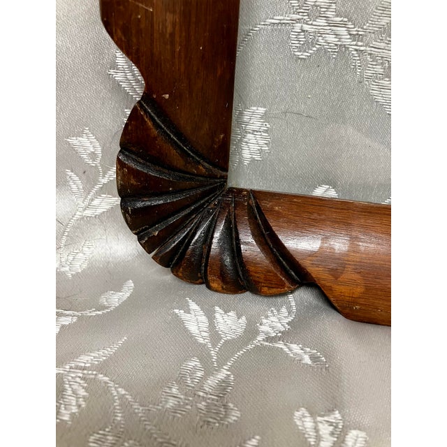 Grand Antique Mahogany Shell-Carved Gallery Tray For Sale - Image 10 of 18