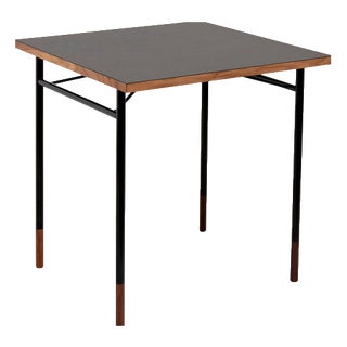 Nyhavn Desk in Black Lino and Steel by Finn Juhl For Sale