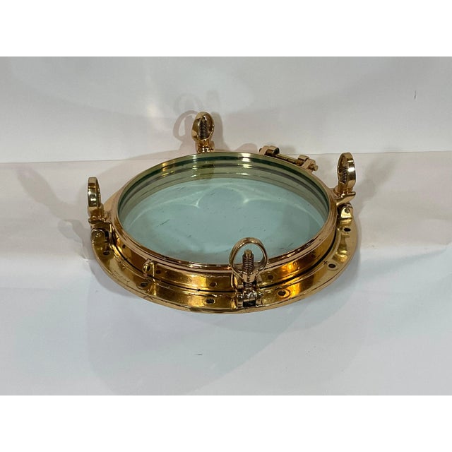 Solid Brass Ships Porthole For Sale - Image 4 of 6