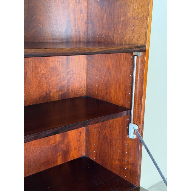 Wood Vintage Danish Rosewood Drop Front Cabinet by Bramin – Mid Century Modern Bar For Sale - Image 7 of 10