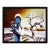 Mark Kostabi, Winter Wander-Land, Original Painting on Canvas, Signed, 18 X 22 In. Framed, 1999 For Sale