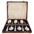 A fine set of George V sterling silver tea or coffee spoons, hallmarked Sheffield 1918 and made by the renowned...