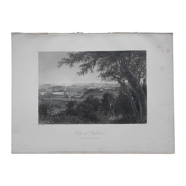 Antique Engraving "Baltimore" Chairish