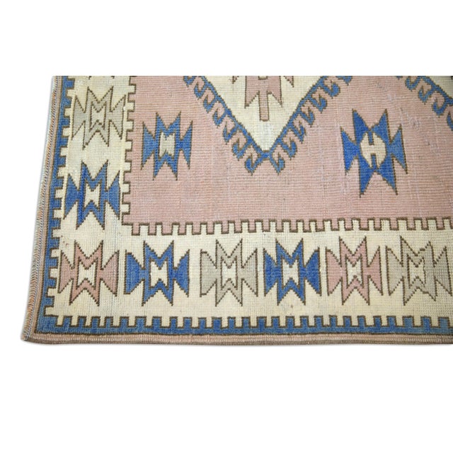 Turkish Vintage Turkish Rug 4'3" x 5'9" For Sale - Image 3 of 6