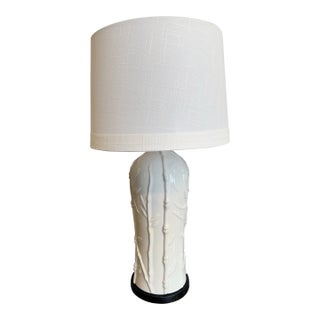 Blanc D’ Chine Bamboo Style Lamp For Sale