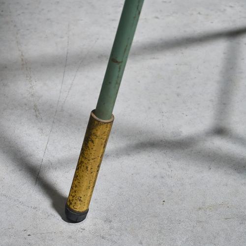 Sage Green Lacquered Floor Lamp with Brass Details from Stilnovo, Italy, 1955 For Sale - Image 11 of 12
