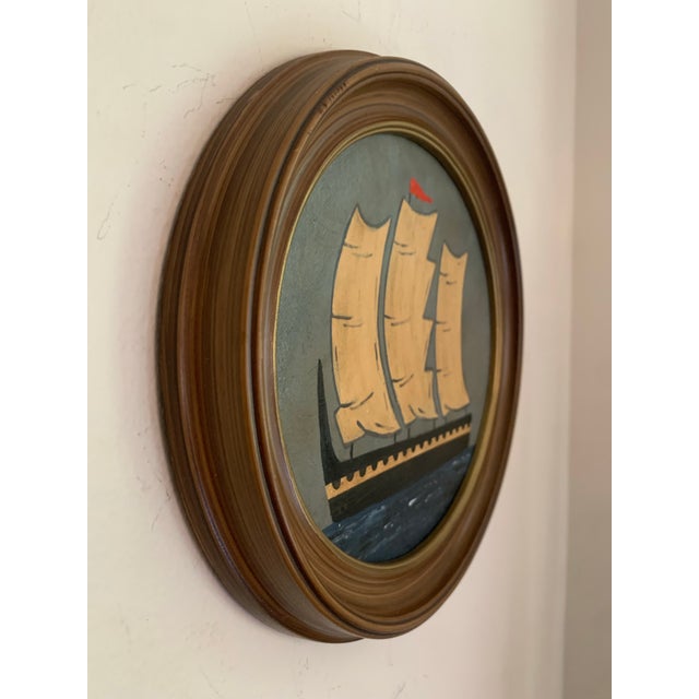 Traditional Contemporary Impressionist Style Seascape Painting on Canvas, Framed For Sale - Image 3 of 3