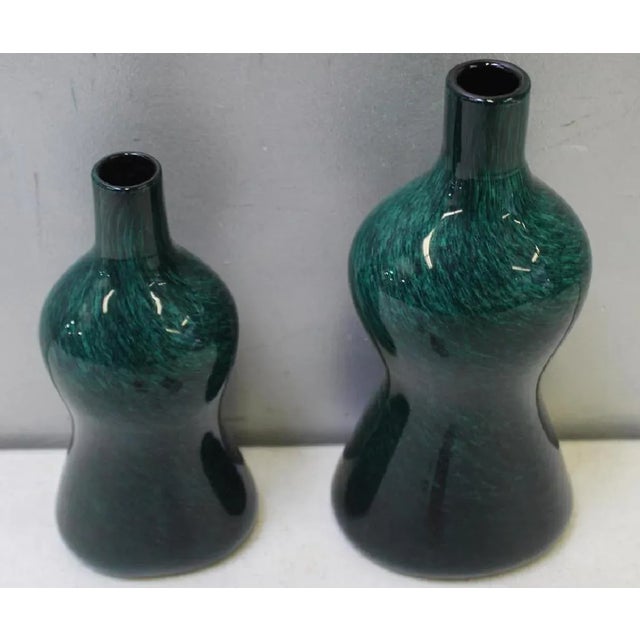 Two Ercole Barovier Art Glass Bottles with Stoppers Ercole Barovier Italian Murano glass designer 1889-1974 Murano art...