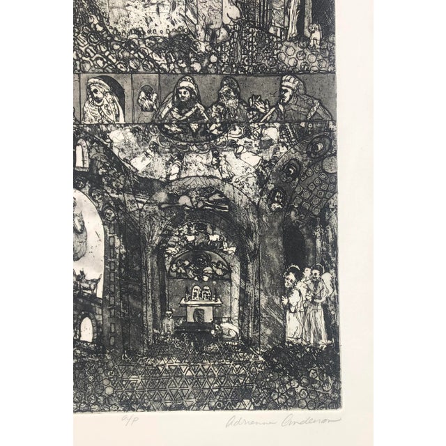 Figurative 1970s Adrienne Anderson Modern Mythological Etching For Sale - Image 3 of 4