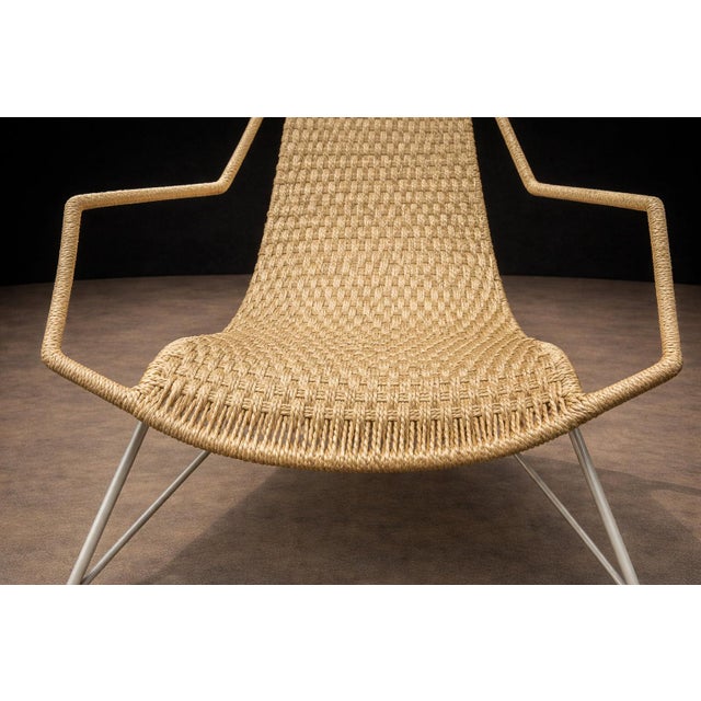 Brazilian Modern Armchairs in Iron & Sisal, Carlo Hauner, 1950s For Sale - Image 9 of 14