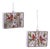 Cardinal Window Ornament Set of 6  5"L x 4"H Glass For Sale