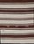 Tribal Turkish Vintage Flat-Weave in Shades of Brown and Ivory With Stripe Design For Sale - Image 3 of 10